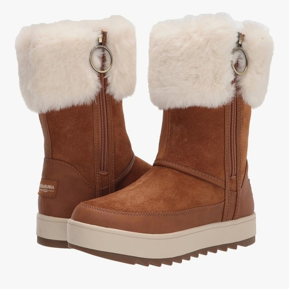 Koolaburra by UGG - Women's Tynlee Fashion Boot with Cream Faux Fur - Size 8 - Picture 4 of 6